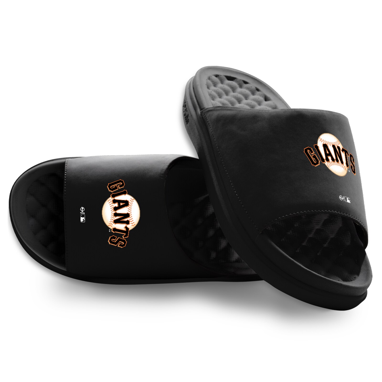 유소년 San Francisco Giants ISlide 블랙 프라이머리 모티브 슬라이드 샌들 상세 이미지 2
