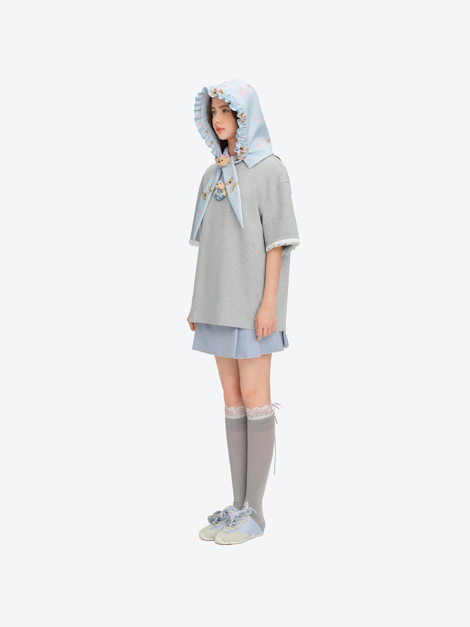 올오버 프린트 발라클라바 블루 상세 이미지 3