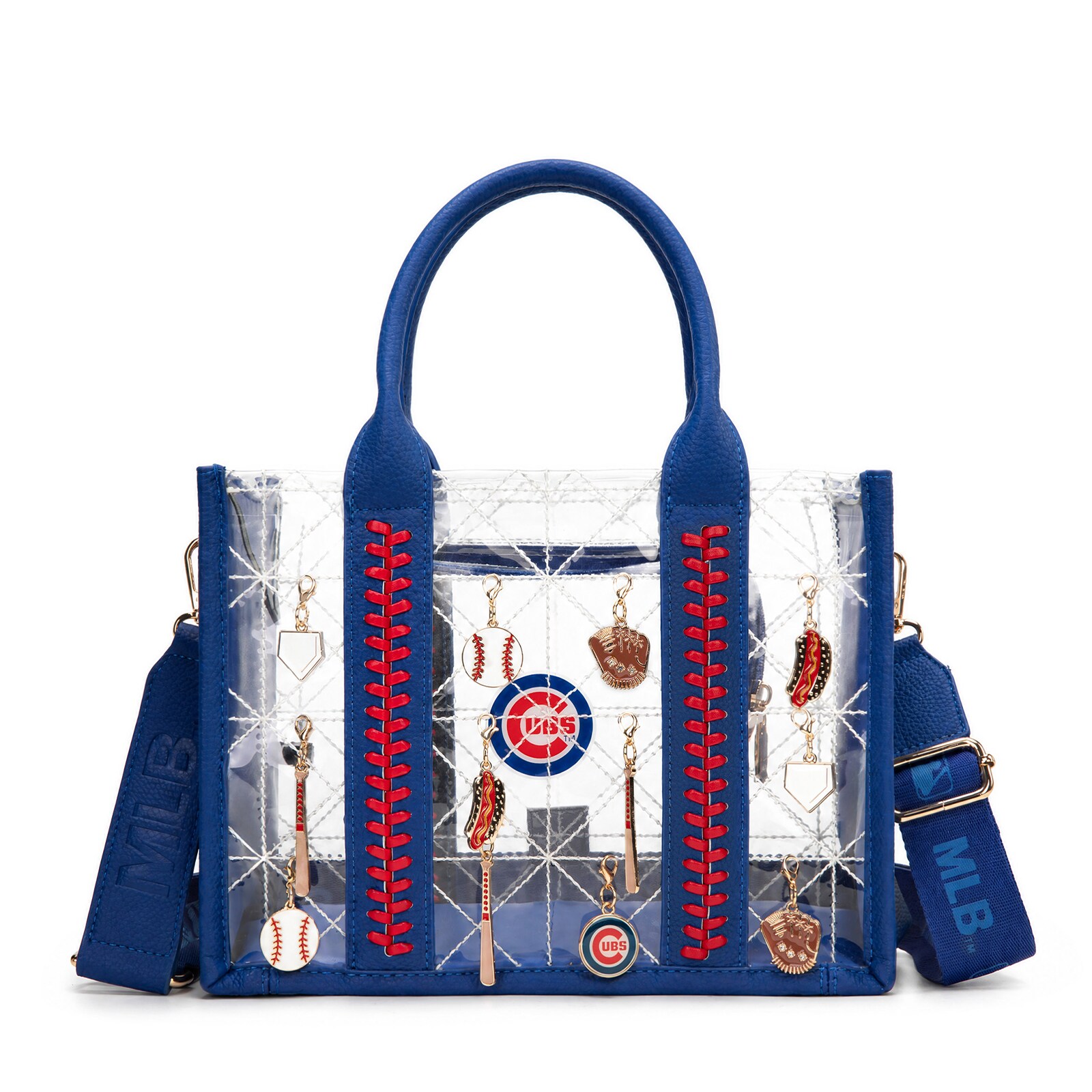 Chicago Cubs Montana West Charmed 휩스티치 토트백 상세 이미지 3