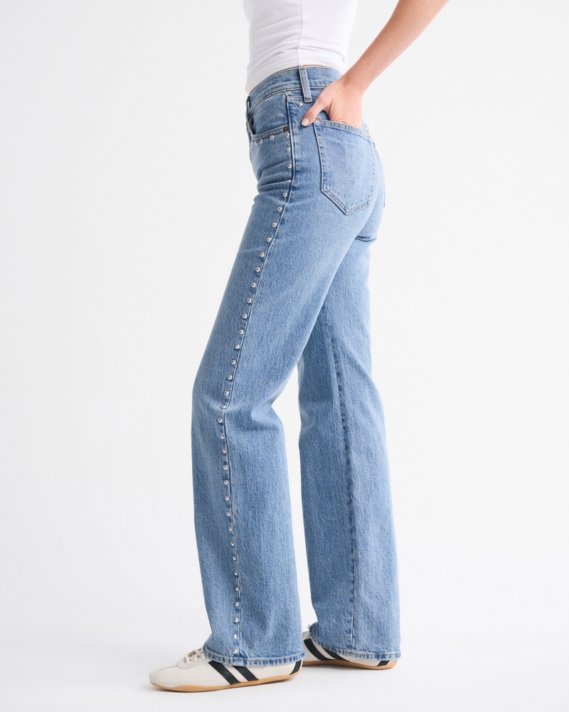 High Rise 90s Relaxed Studded Jean 상세 이미지 5