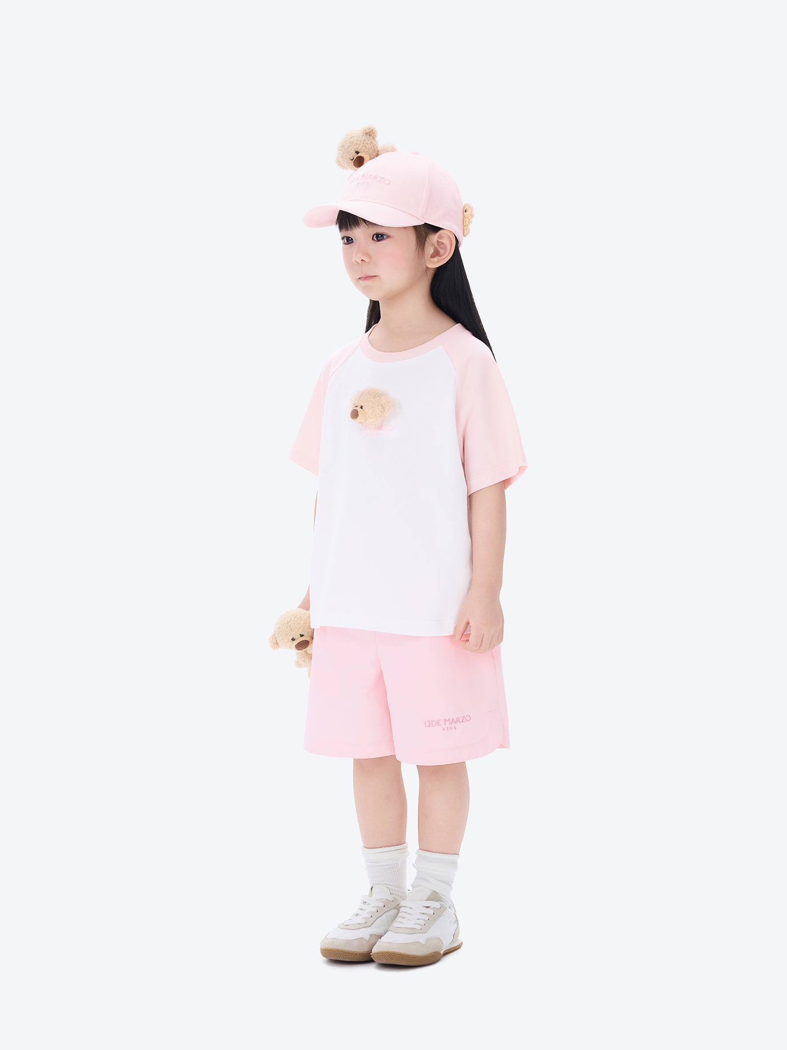 BabyBear 래글런 티셔츠 핑크 상세 이미지 3