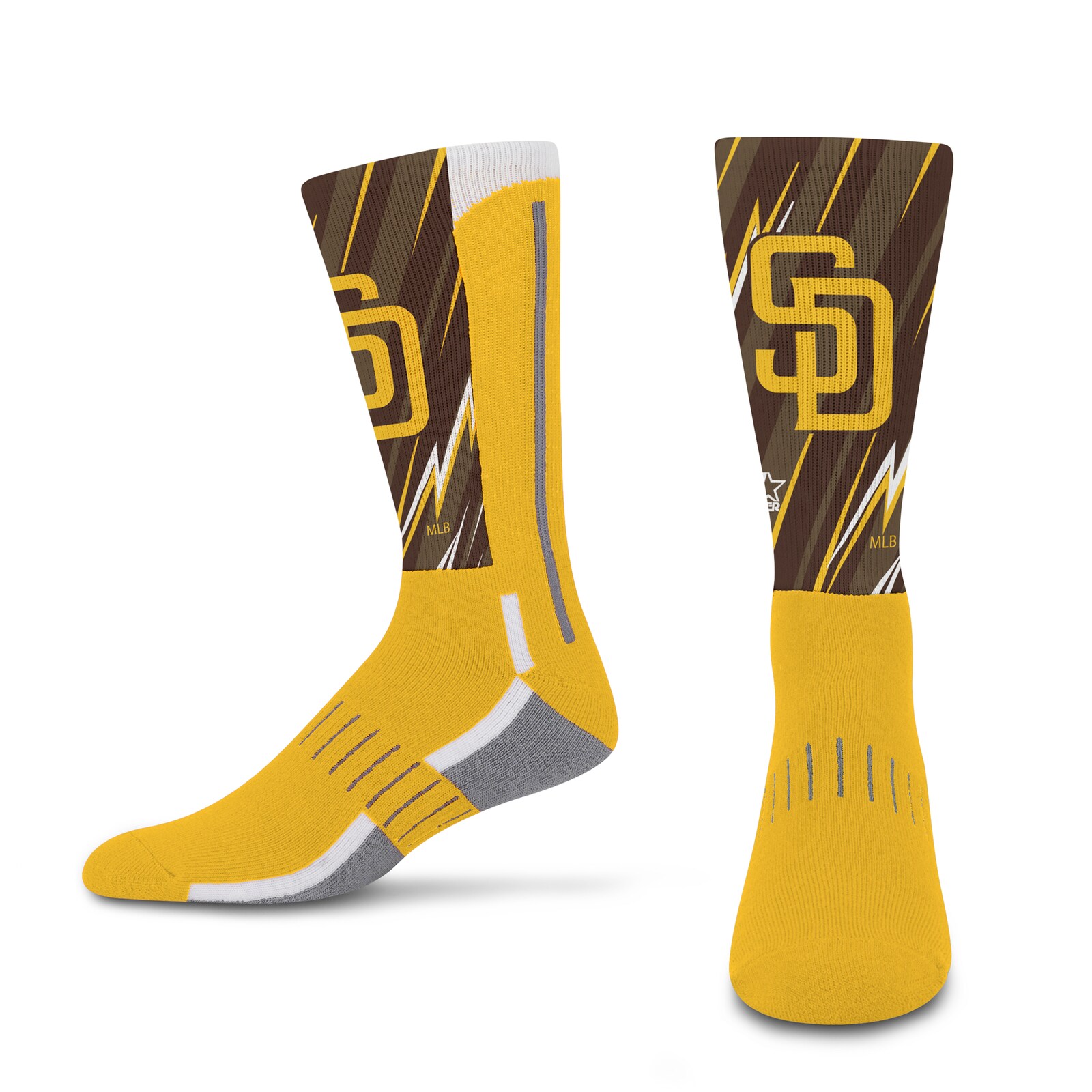 남녀공용 San Diego Padres Starter Big Energy Neo 크루 양말 2팩 세트 상세 이미지 4