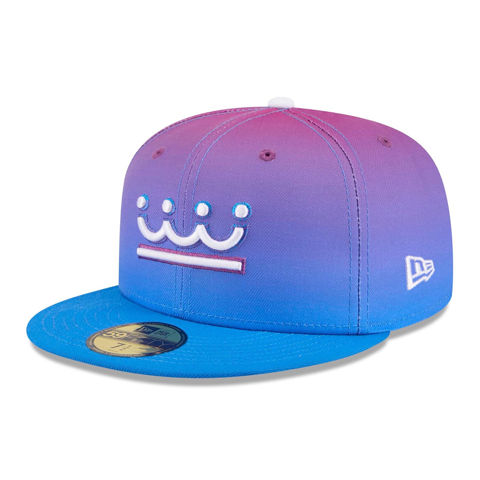 남성용 Kansas City Royals New Era 퍼플/블루 2026 City Connect 59FIFTY 피티드 모자