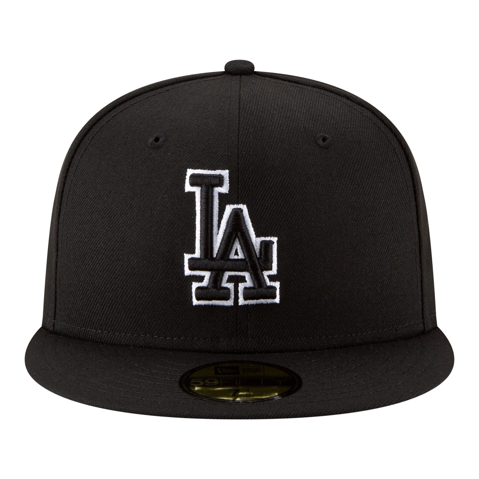 남성용 Los Angeles Dodgers New Era 블랙 Blue Heaven On Earth 스타디움 패치 59FIFTY 핏 모자 상세 이미지 3
