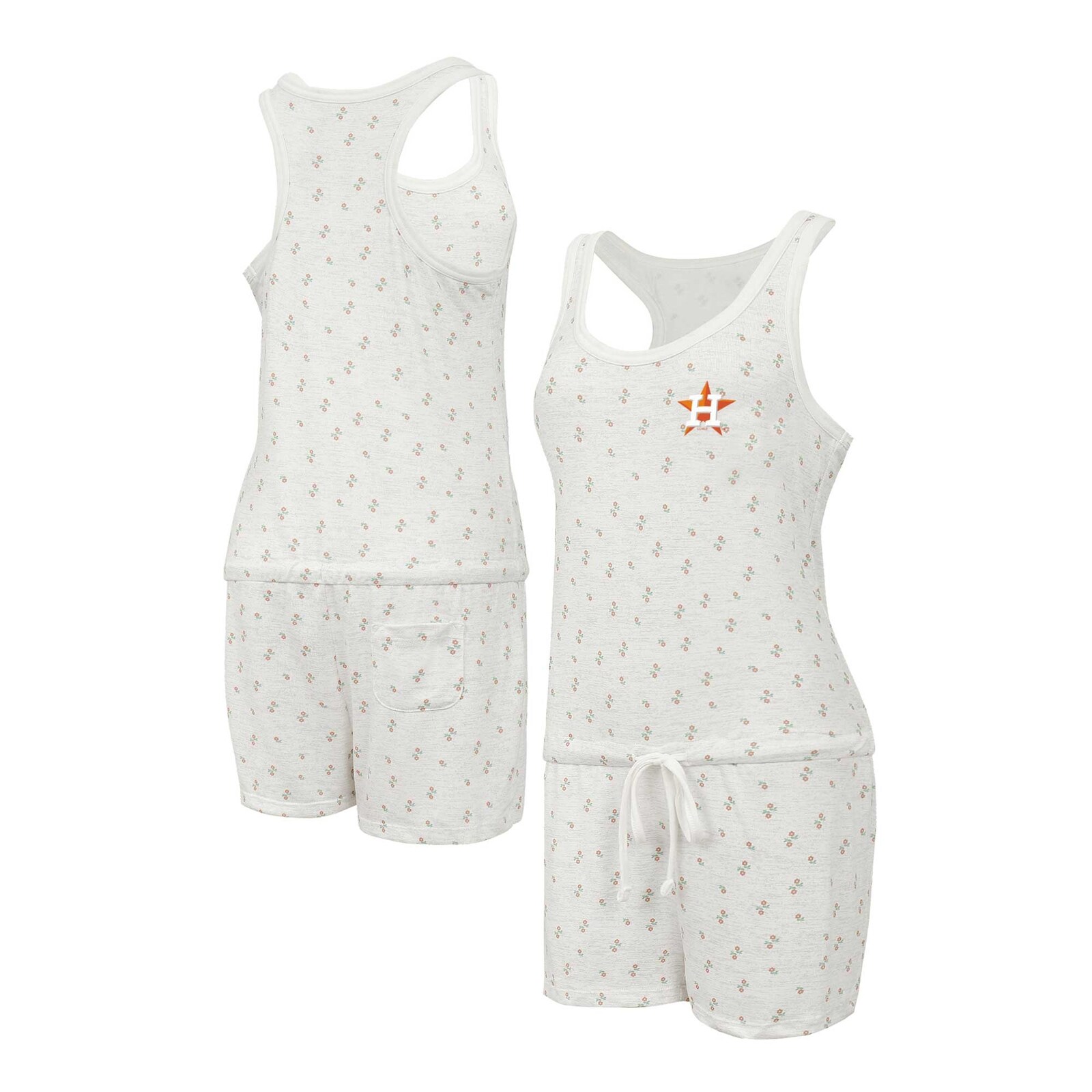 여성용 Houston Astros Concepts Sport 크림 Gardner Hacci 니트 롬퍼 상세 이미지 5