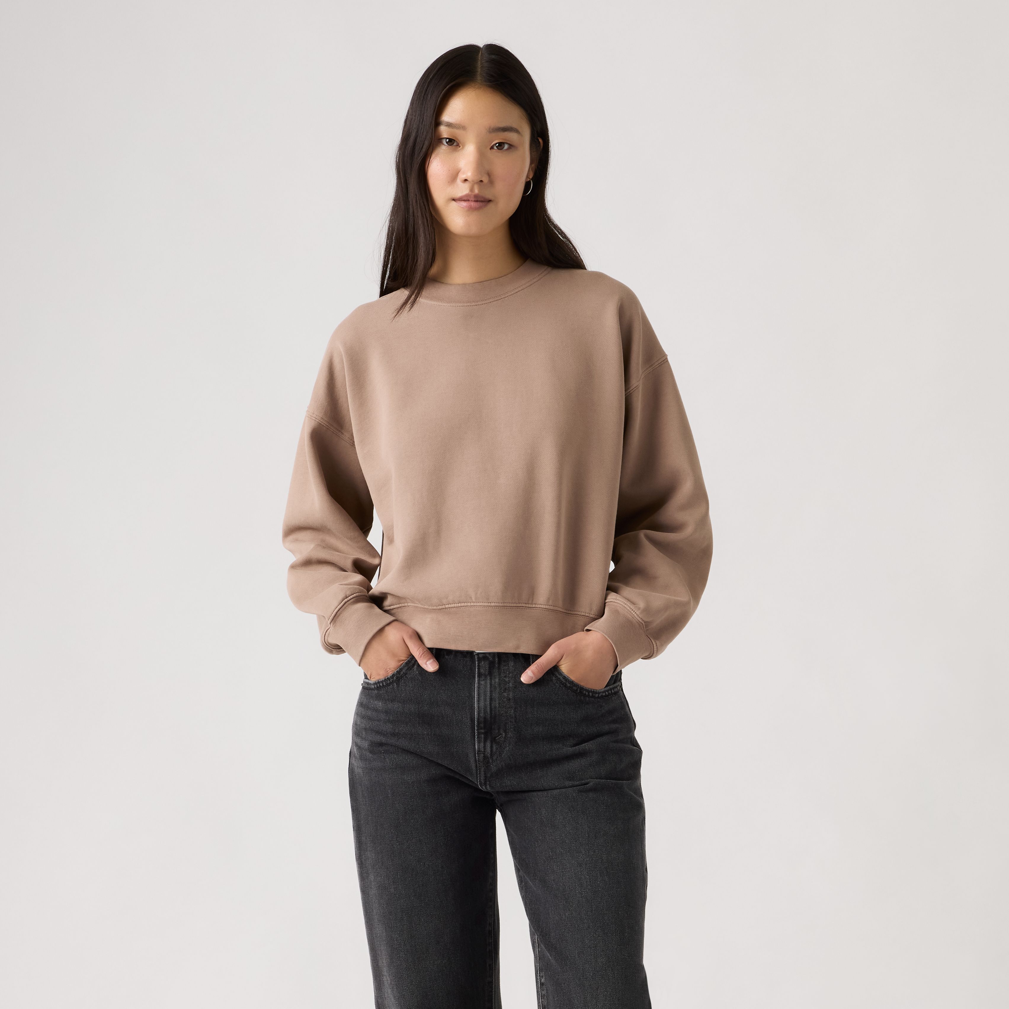 빈티지 가먼트 다이 박시 스웨트셔츠 상세 이미지 3