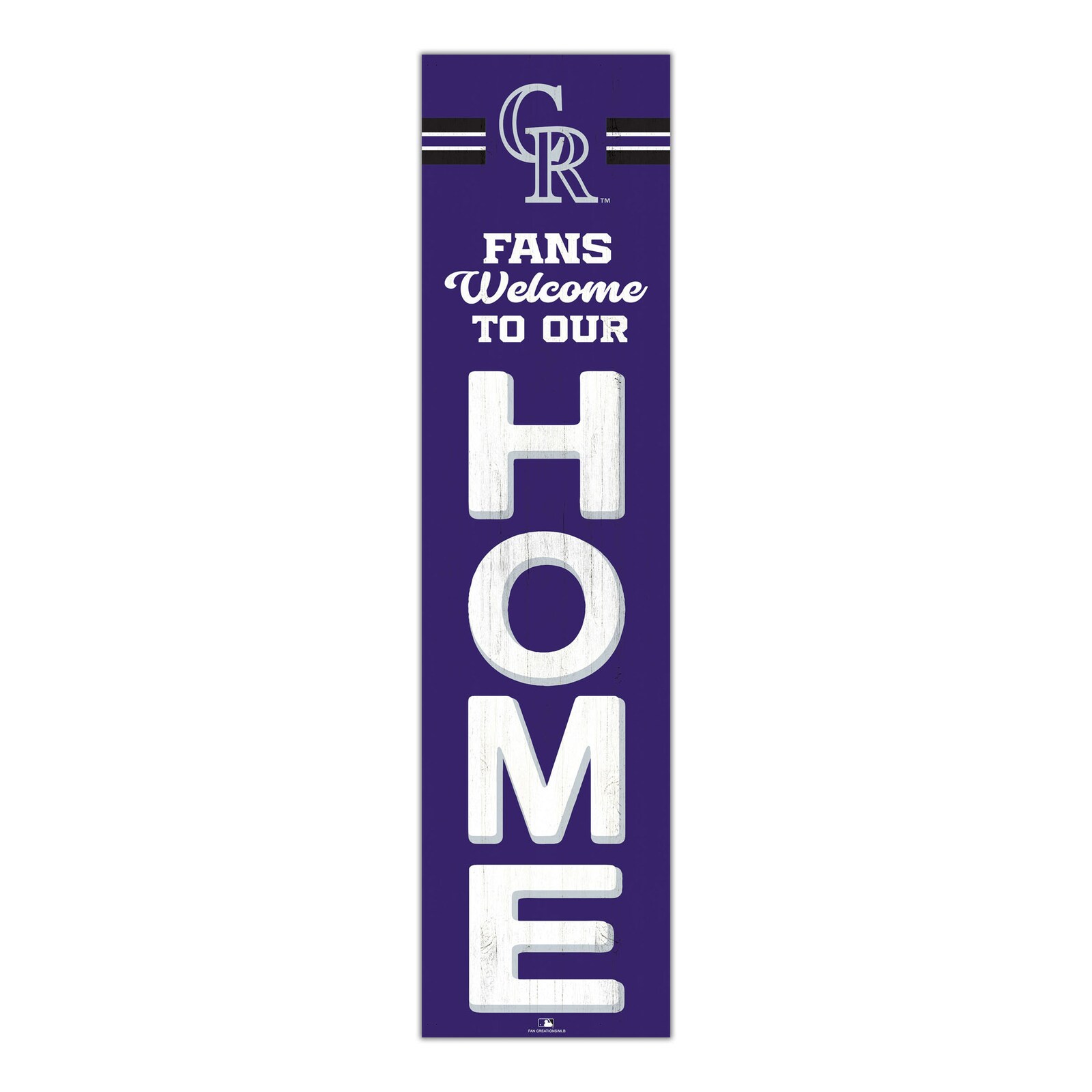 Colorado Rockies 48인치 우리 집에 오신 것을 환영합니다 리너