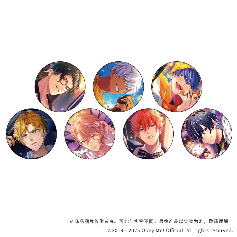 (1BOX=7)(Goods - Badge) Obey Me! Nightbringer 버튼 배지 09 (공식 일러스트)