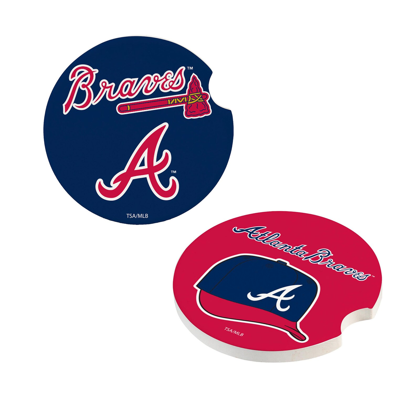 Atlanta Braves 세라믹 차량용 컵받침 4종 세트
