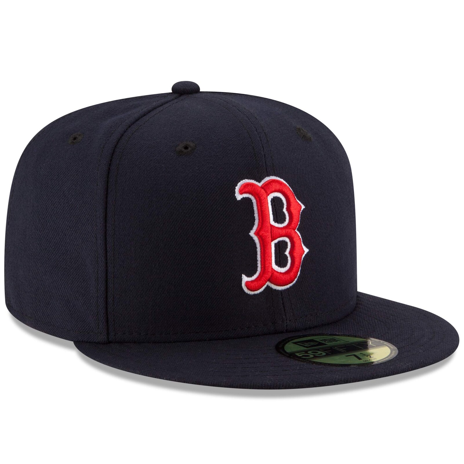 남성용 보스턴 레드삭스 New Era 네이비 게임 어센틱 컬렉션 온필드 59FIFTY 피티드 모자 상세 이미지 4