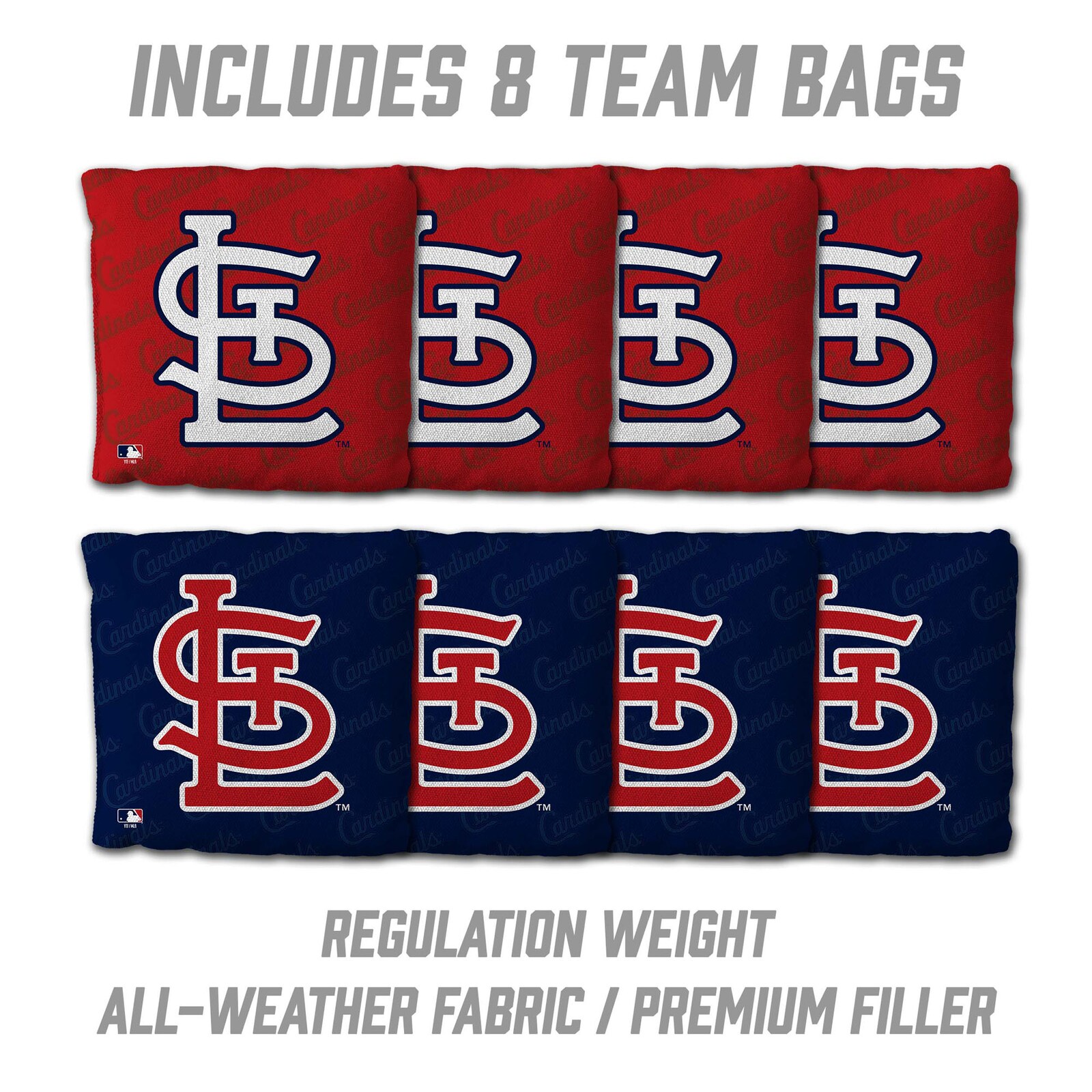 St. Louis Cardinals IDNA 2피트 x 3피트 콘홀 게임 세트 상세 이미지 5