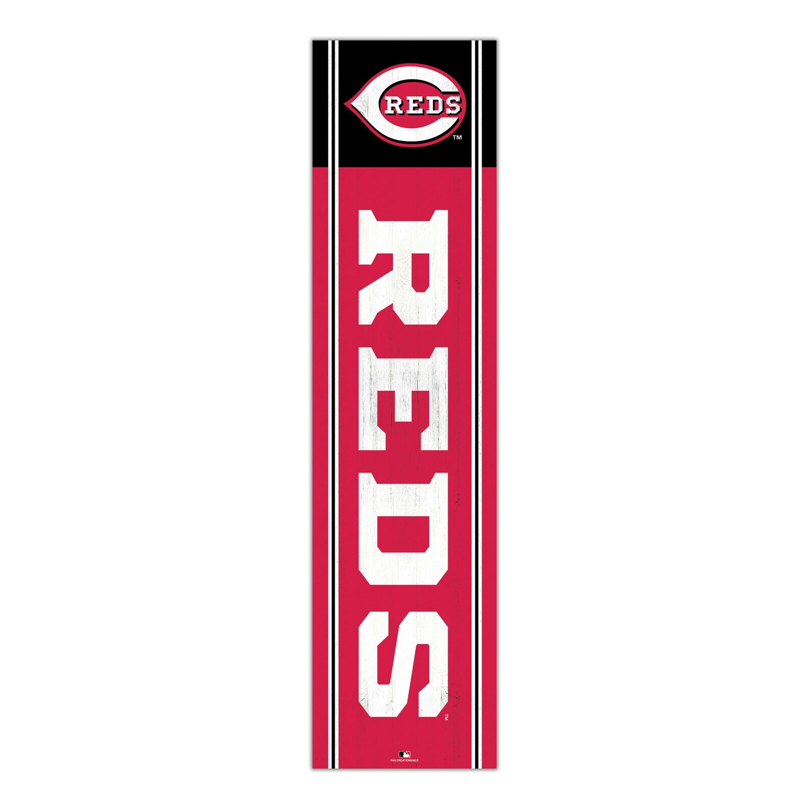 Cincinnati Reds 로고 포함 팀명 48인치 기대형 장식 상세 이미지 2