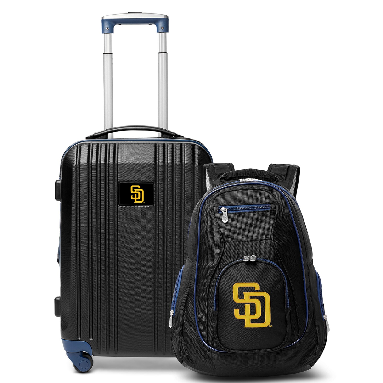 San Diego Padres MOJO 블랙 2피스 러기지 & 백팩 세트
