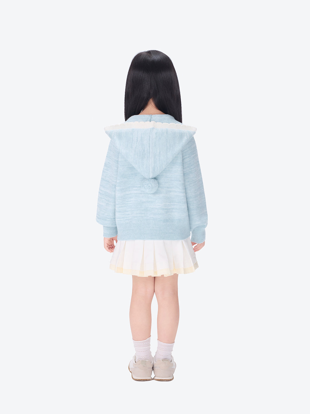 BabyBear 플리츠 원피스 화이트 상세 이미지 4