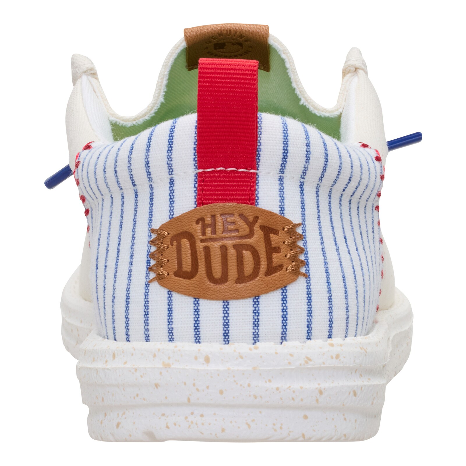 남성용 Texas Rangers Hey Dude 화이트 Wally 캐주얼 슬립온 슈즈 상세 이미지 7