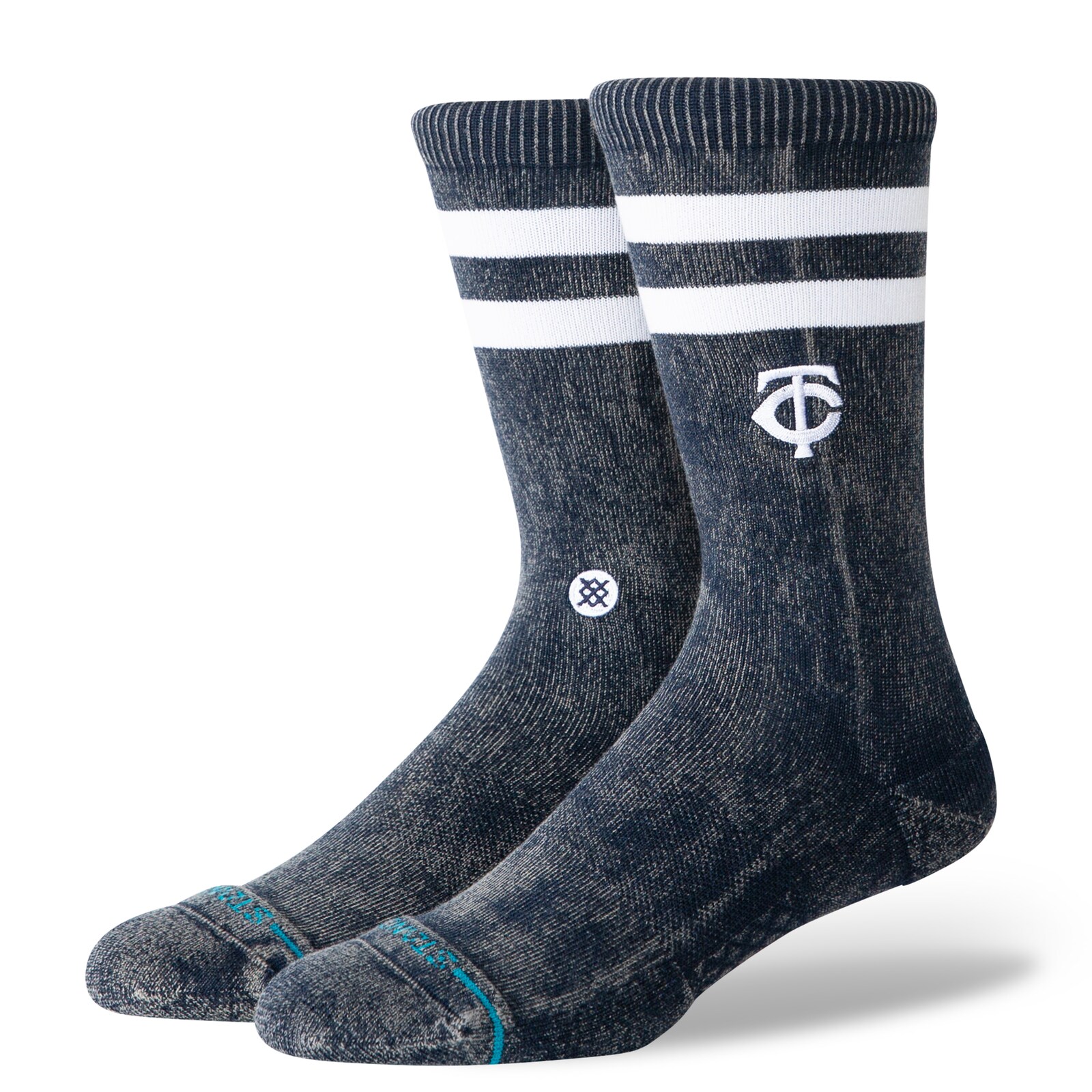 남녀공용 Minnesota Twins Stance 네이비 Rotation 크루 삭스 상세 이미지 2