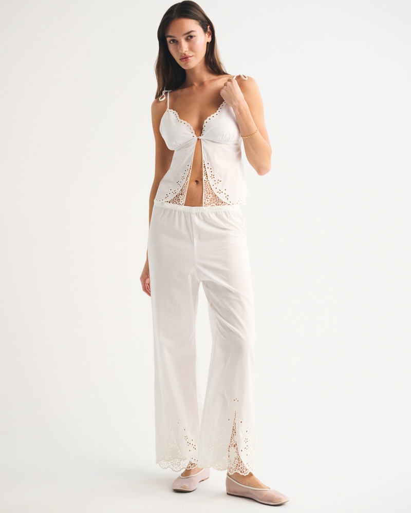 Embroidered Cutwork Sleep Pant 상세 이미지 3