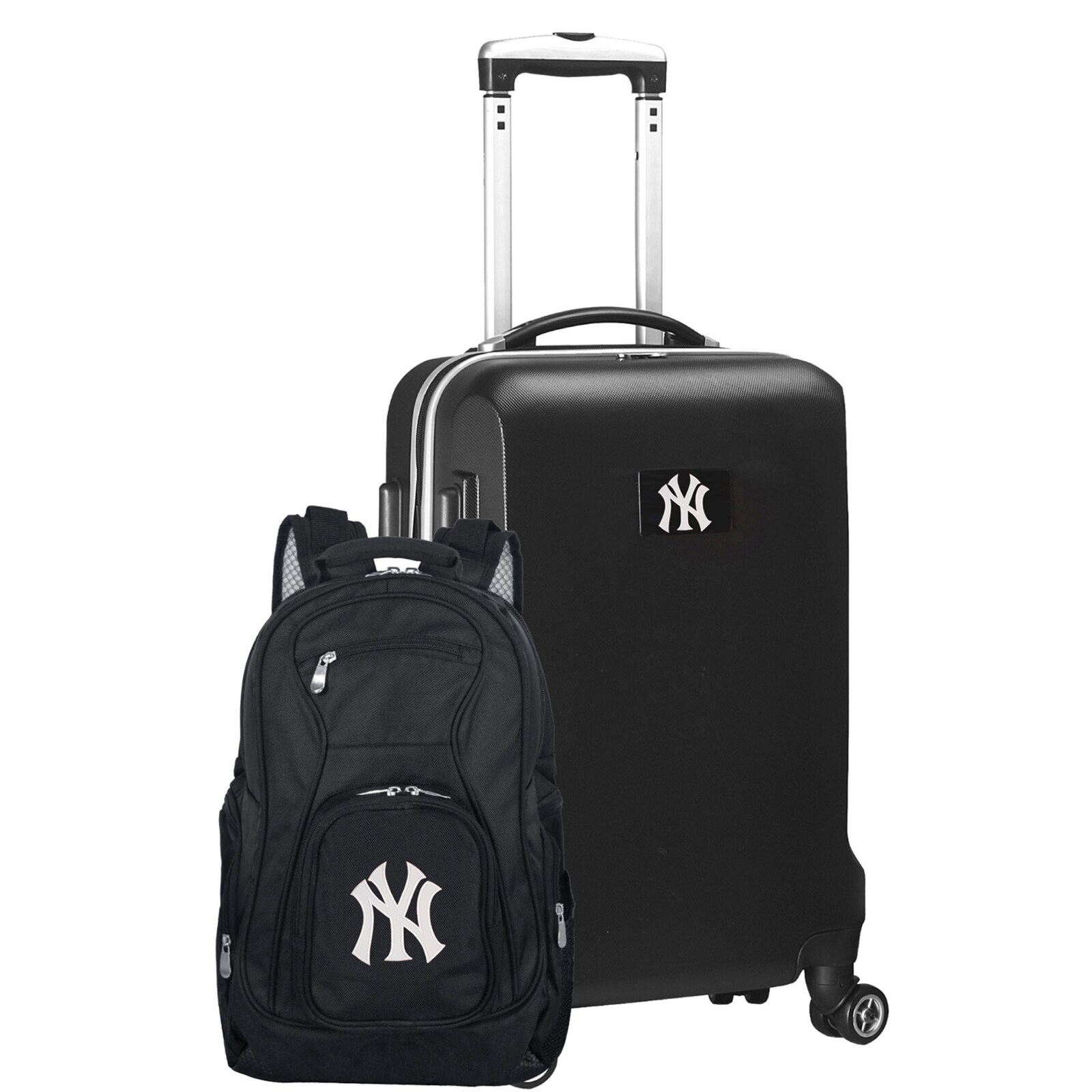New York Yankees MOJO 블랙 디럭스 2종 백팩 및 기내용 세트