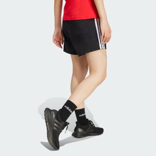 Essentials 3-Stripes Cotton Shorts 상세 이미지 2