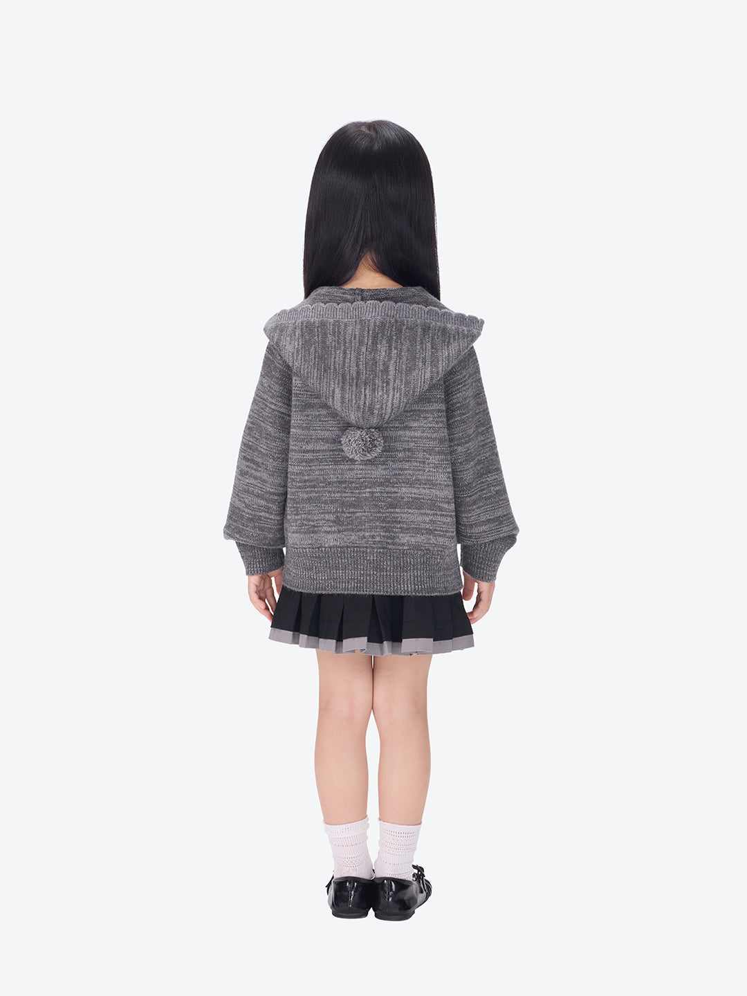 BabyBear 플리츠 원피스 블랙 상세 이미지 4