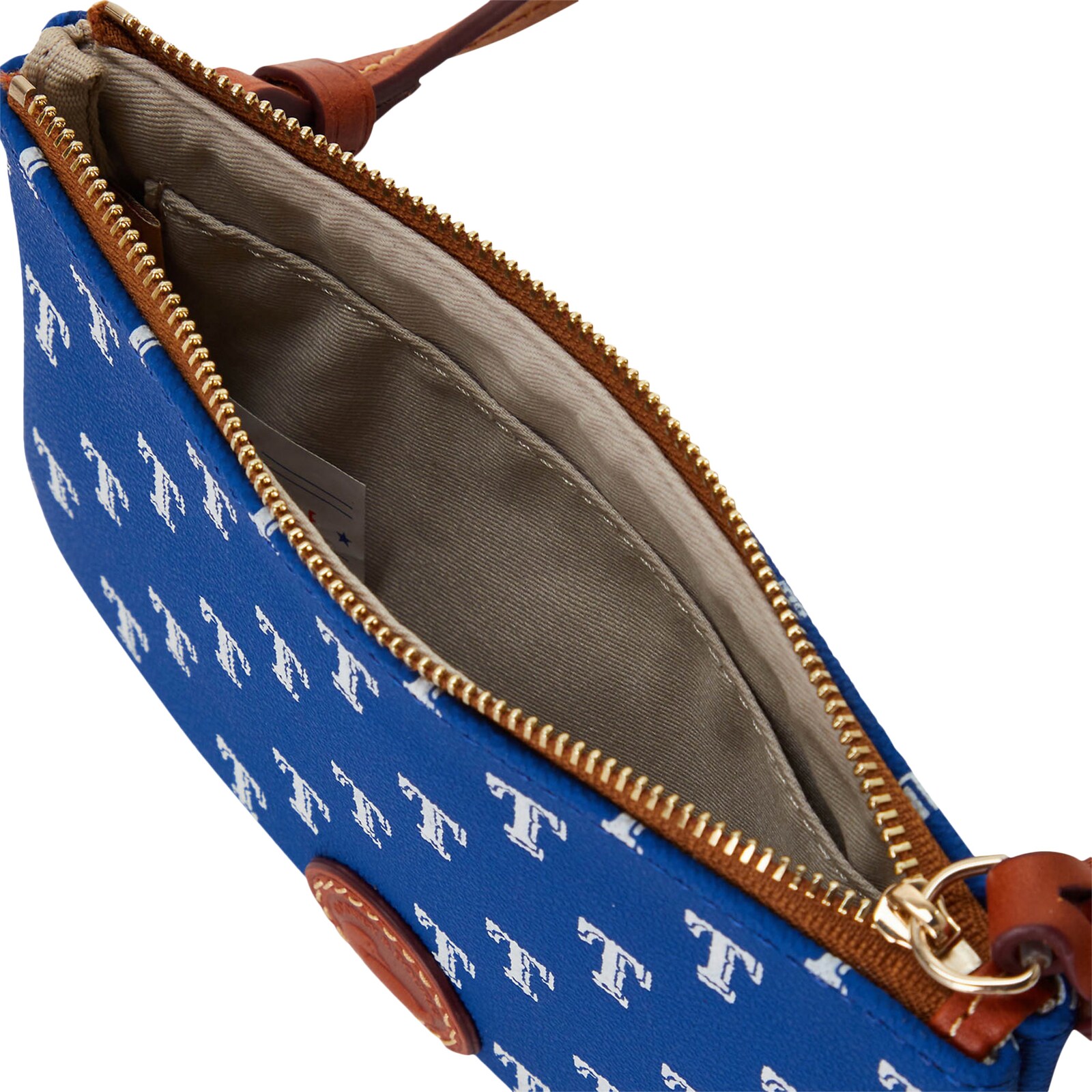 Texas Rangers Dooney & Bourke 탑 지퍼 크로스바디 가방 상세 이미지 4
