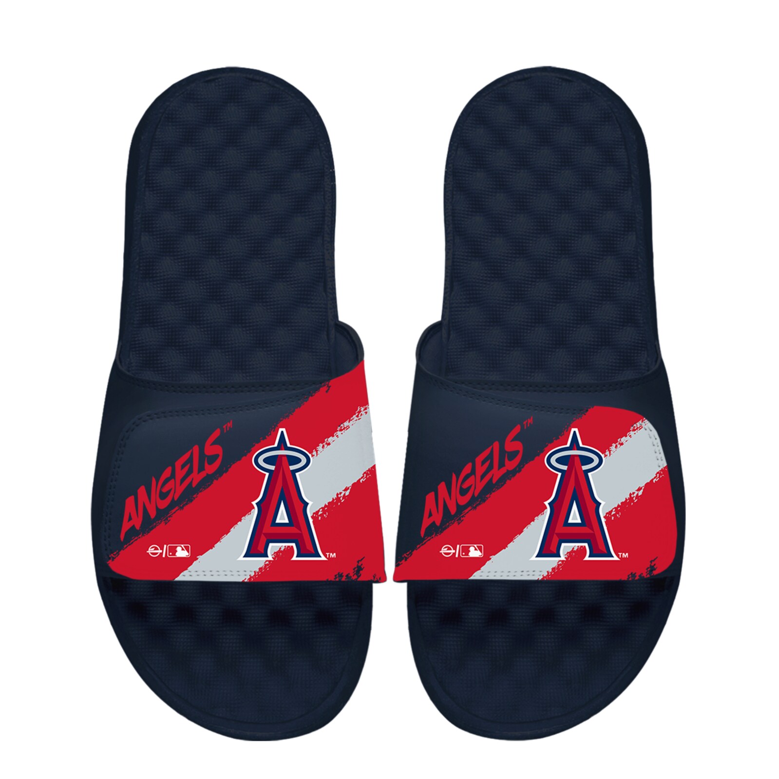 남녀공용 Los Angeles Angels ISlide Paint Stripes 슬라이드 샌들 상세 이미지 2