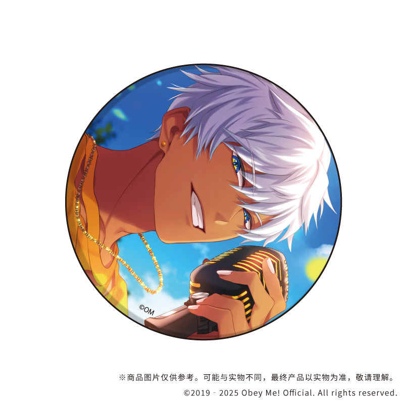 (1BOX=7)(Goods - Badge) Obey Me! Nightbringer 버튼 배지 09 (공식 일러스트) 상세 이미지 3