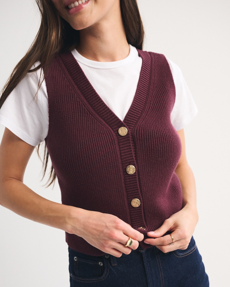 V-Neck Sweater Vest 상세 이미지 3
