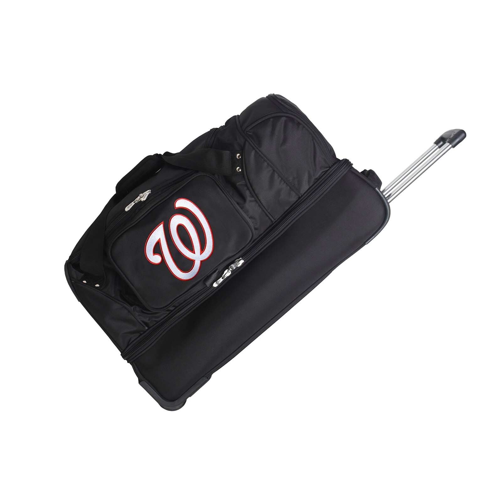 Washington Nationals MOJO 블랙 27인치 2륜 드롭 바텀 롤링 더플백 상세 이미지 2