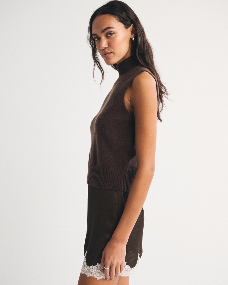 Merino Wool-Blend Sweater Shell Top 상세 이미지 4