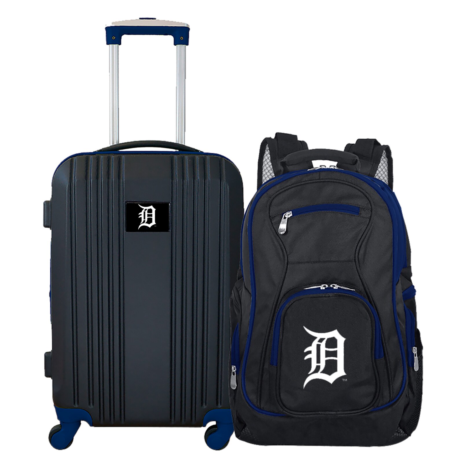 Detroit Tigers MOJO 블랙 2종 러기지 & 백팩 세트