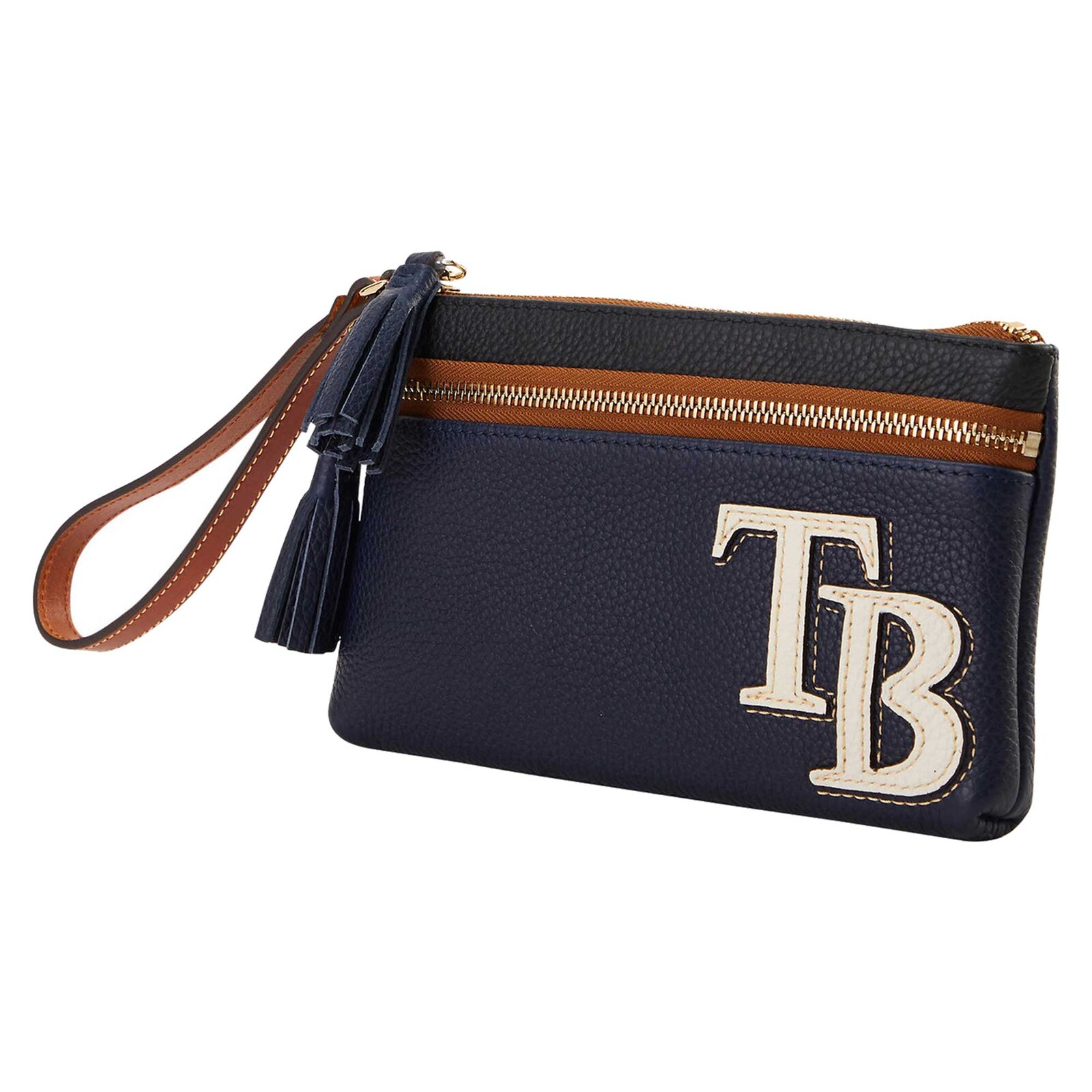 Tampa Bay Rays Dooney & Bourke Infield 더블 지퍼 손목지갑 상세 이미지 2