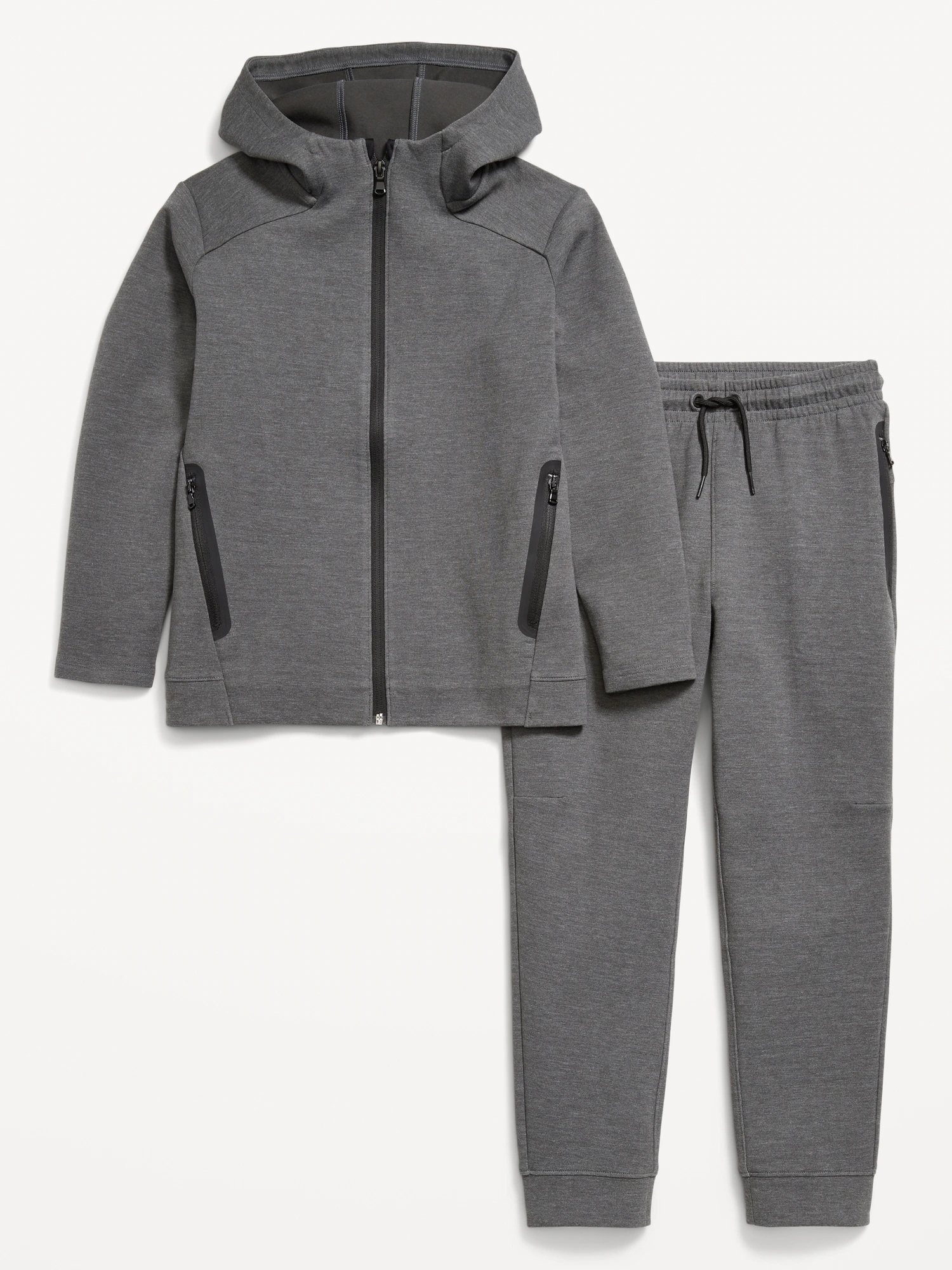 Dynamic Fleece Full-Zip Hoodie and Joggers Set for Boys 상세 이미지 4