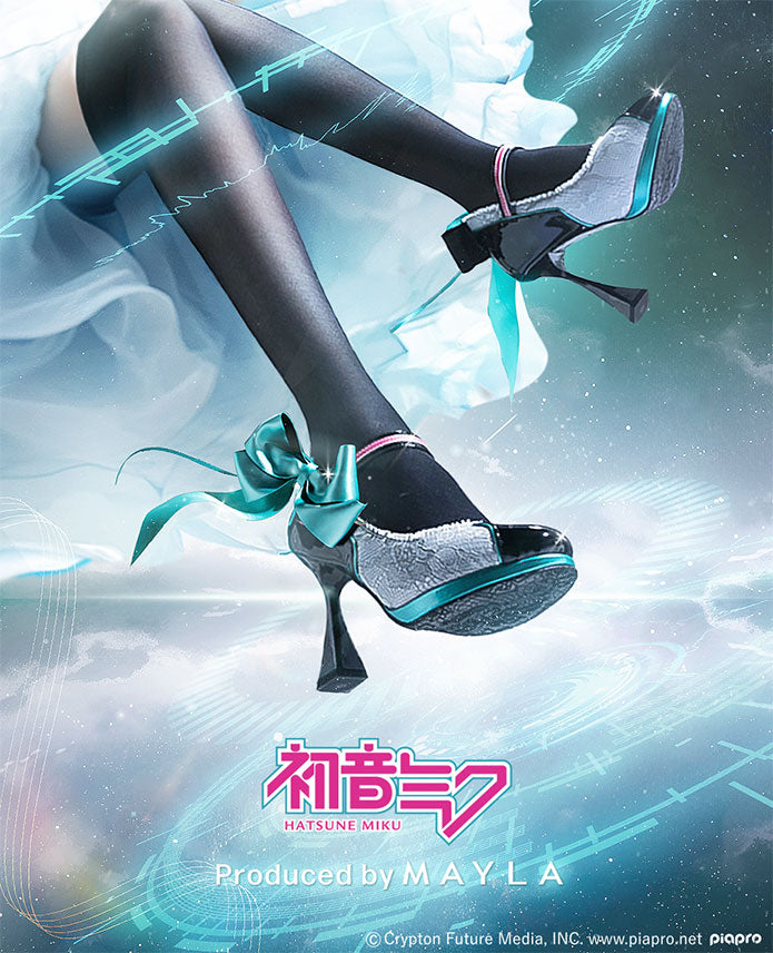 (Goods - Footwear) HATSUNE MIKU ICONIQUE 슈즈 오브제 펌프스 상세 이미지 10