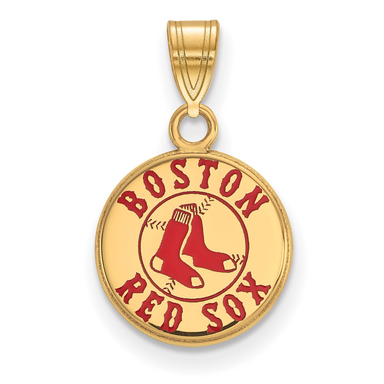 여성용 Boston Red Sox 골드 도금 에나멜 펜던트 상세 이미지 3