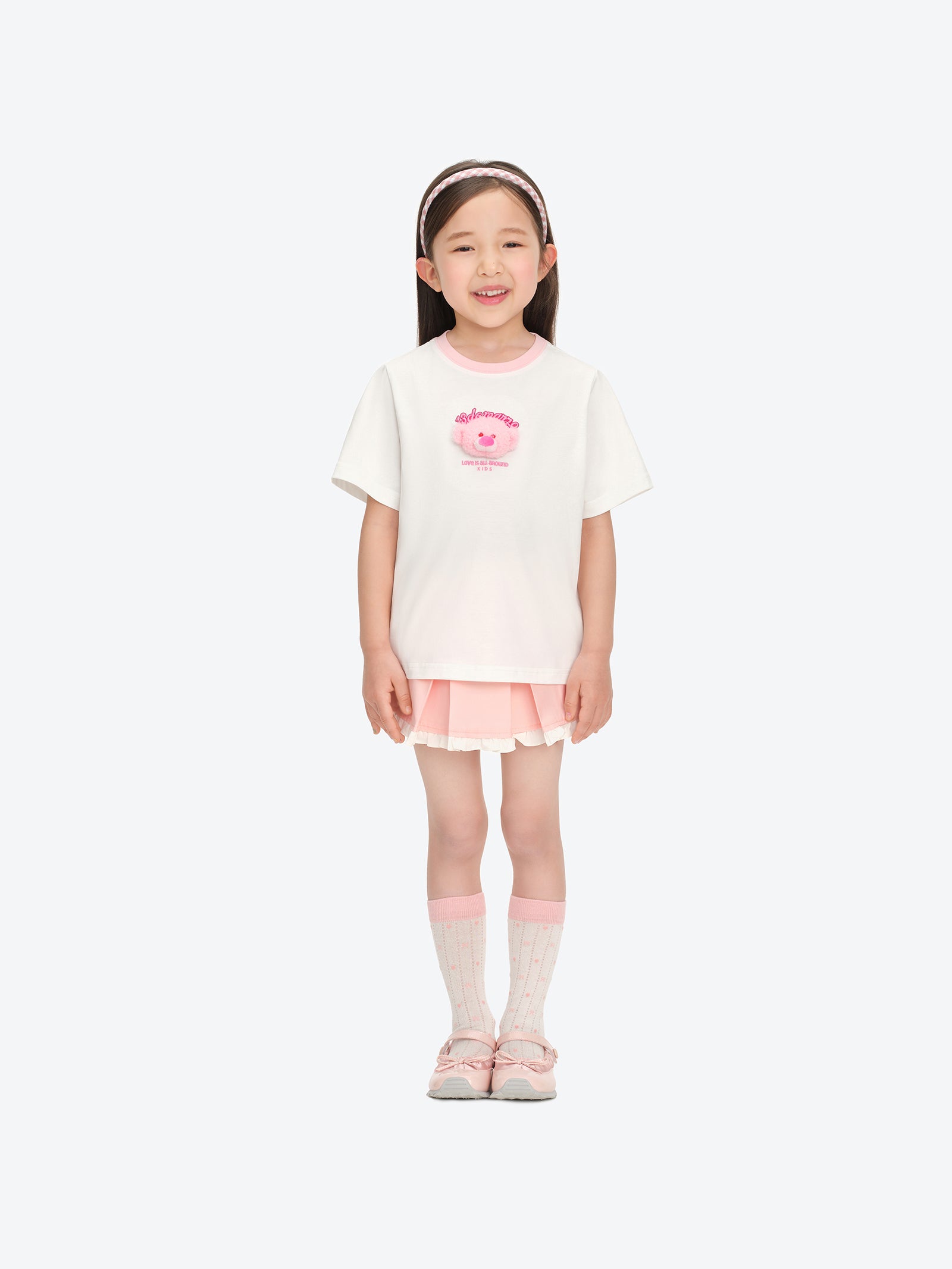 BabyBear 라운드넥 티셔츠 화이트 상세 이미지 2