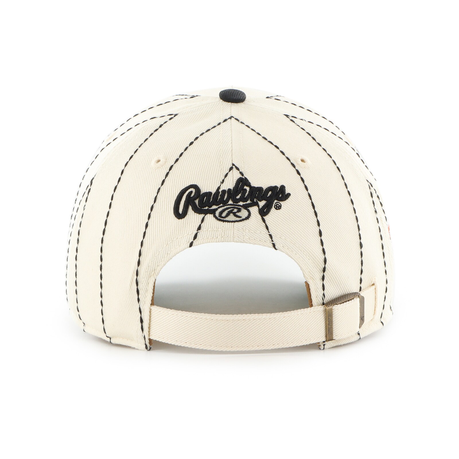 남성용 San Francisco Giants '47 x Rawlings 내추럴/블랙 핀스트라이프 Clean Up 조절식 모자 상세 이미지 4