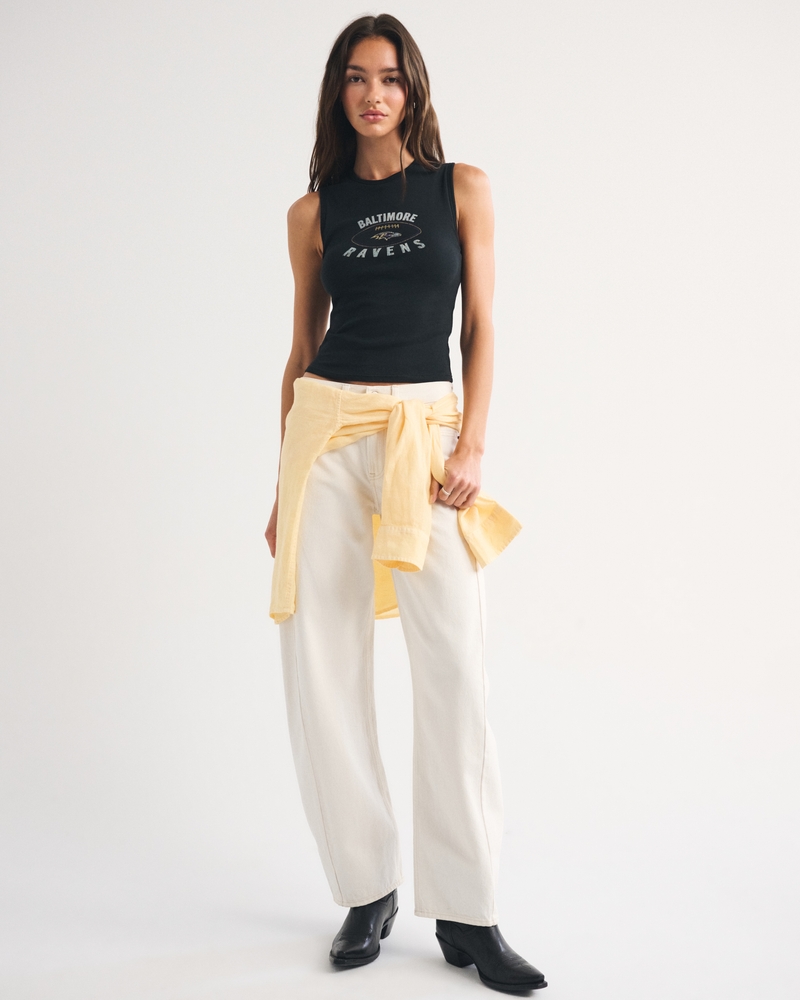 Baltimore Ravens Bra-Free Rib High-Neck Tank 상세 이미지 2