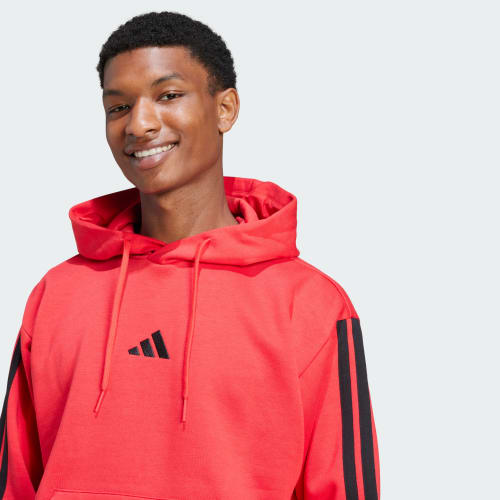 Essentials 3-Stripes Fleece Hoodie 상세 이미지 6