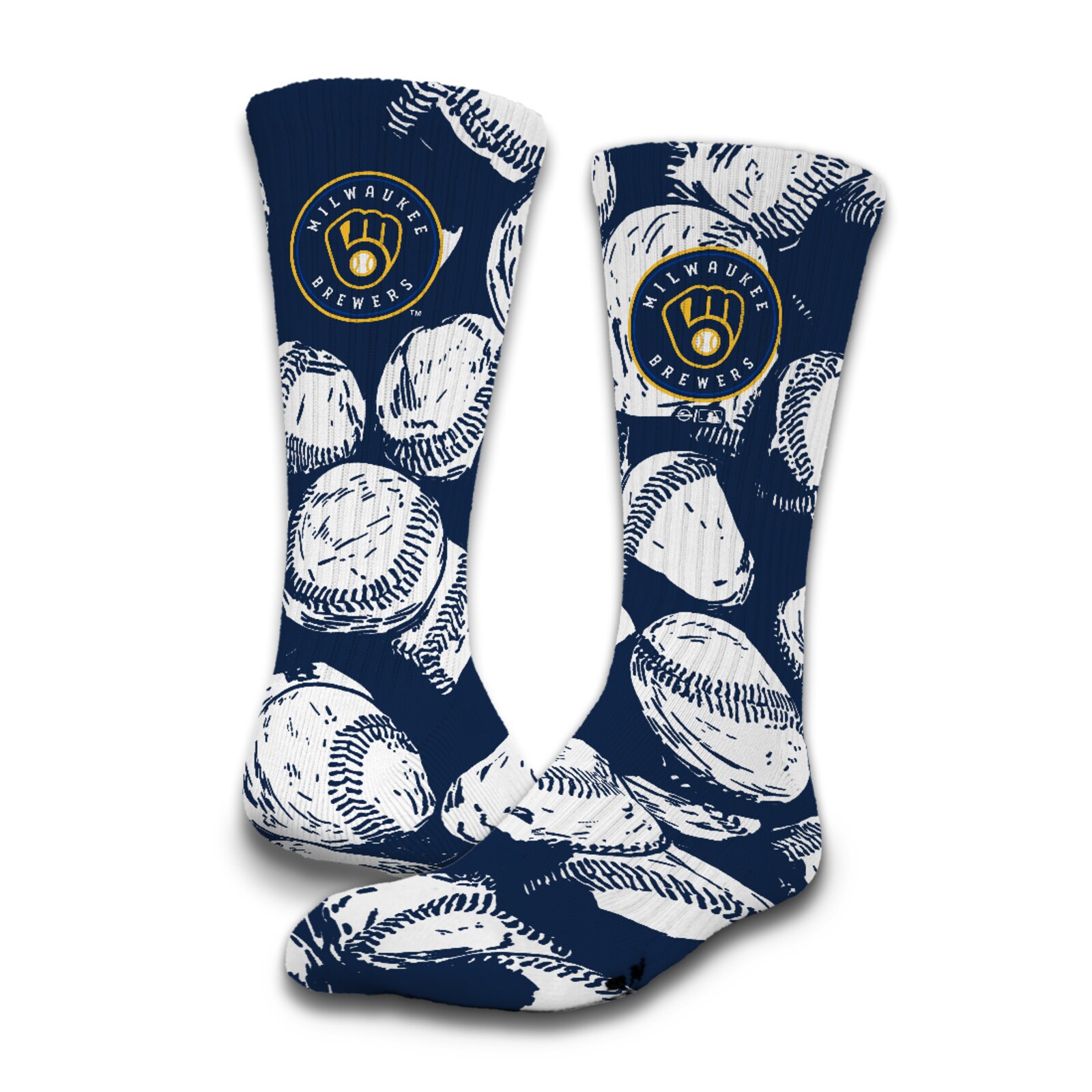 Milwaukee Brewers ISlide 3팩 라이프스타일 크루 양말 세트 상세 이미지 5