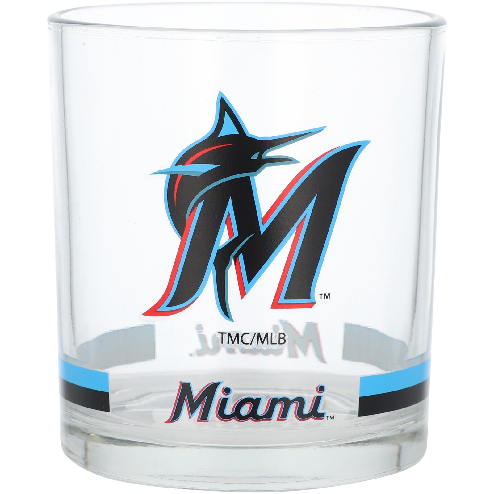 Miami Marlins 밴디드 록스 글라스 상세 이미지 2