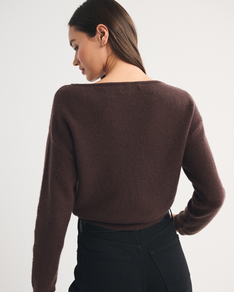 Merino Wool-Blend Slash Sweater 상세 이미지 5