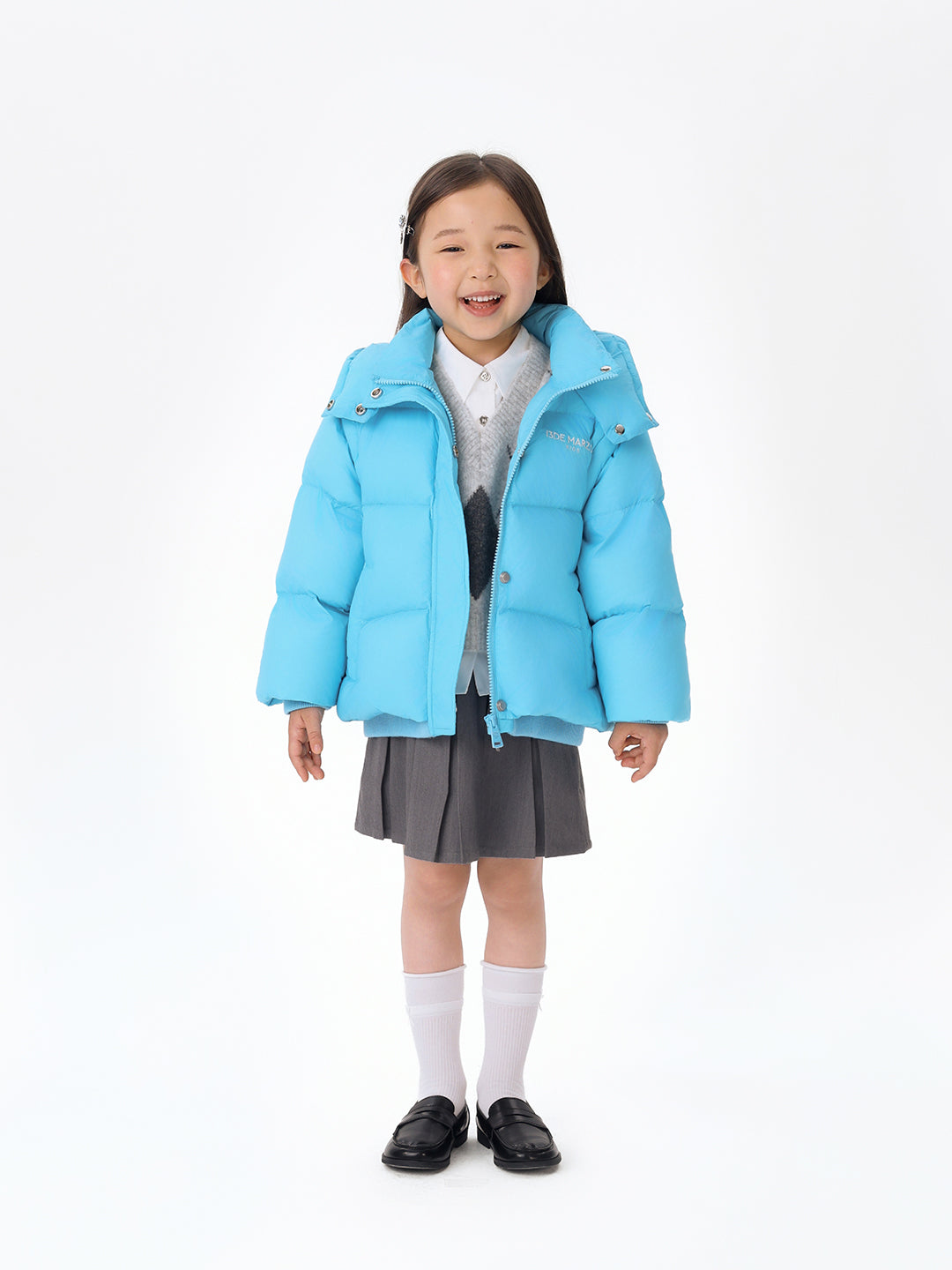 BabyBear 탈부착 다운 재킷 블루 상세 이미지 2