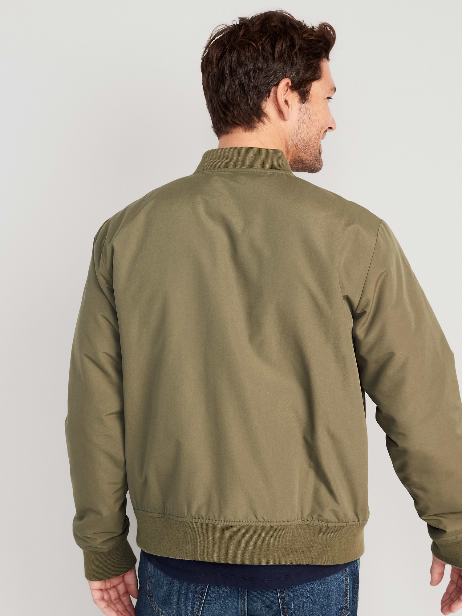 Water-Resistant Zip Bomber Jacket 상세 이미지 2