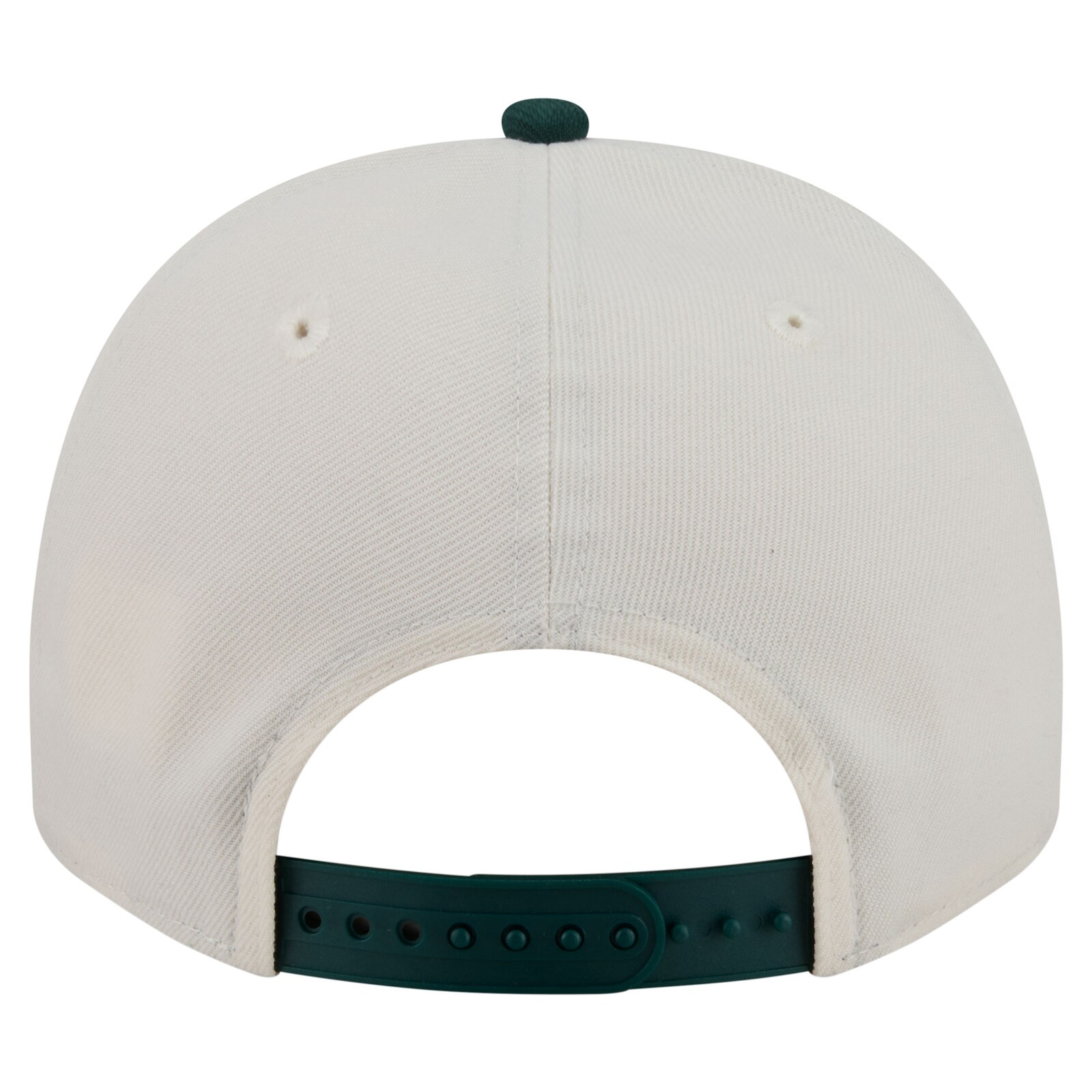 남성용 New York Yankees New Era 크림/다크 그린 크롬 A-Frame 9FIFTY 스냅백 모자 상세 이미지 5