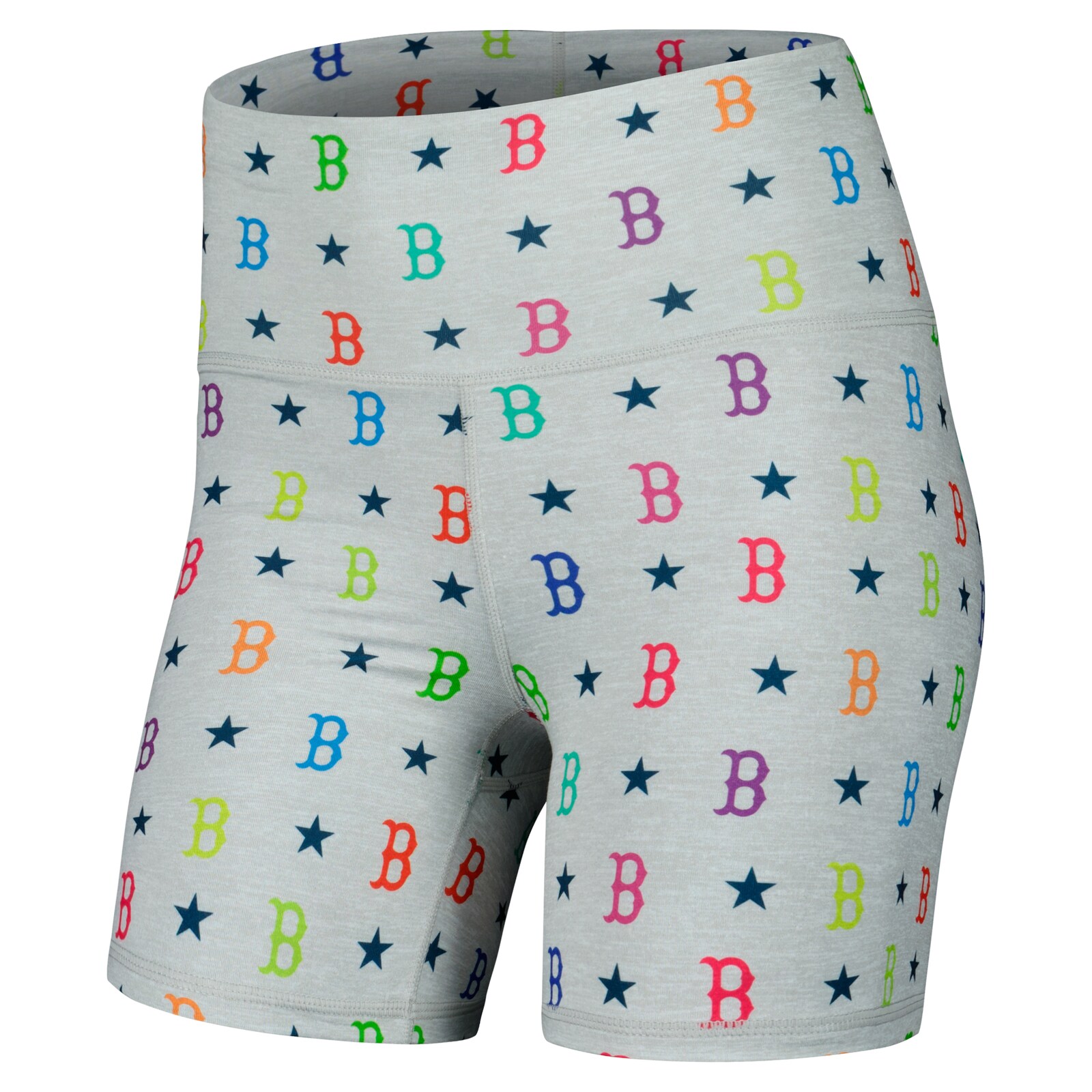 여성용 Boston Red Sox Terez 그레이 TLC Rainbow 반바지 상세 이미지 3