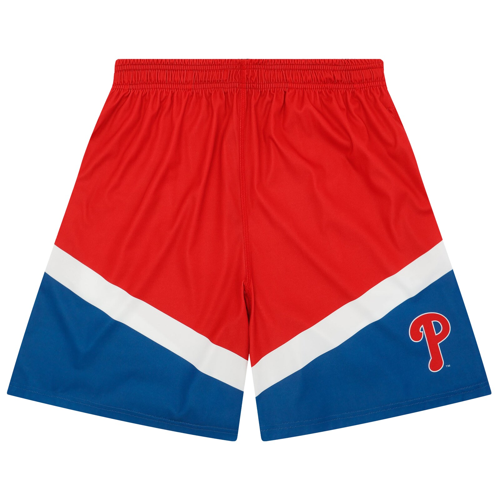 남성용 Philadelphia Phillies FOCO 레드 컬러 블록 반바지 상세 이미지 3
