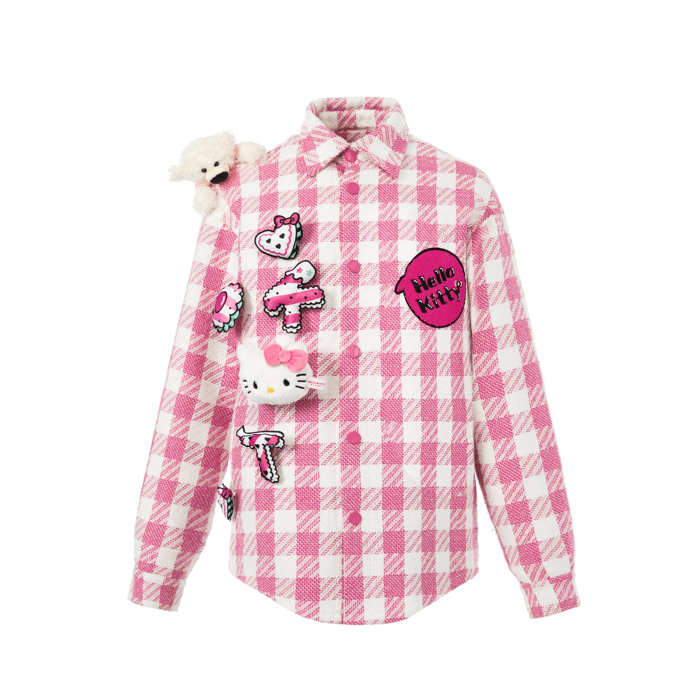 Hello Kitty 곰 체크 셔츠
