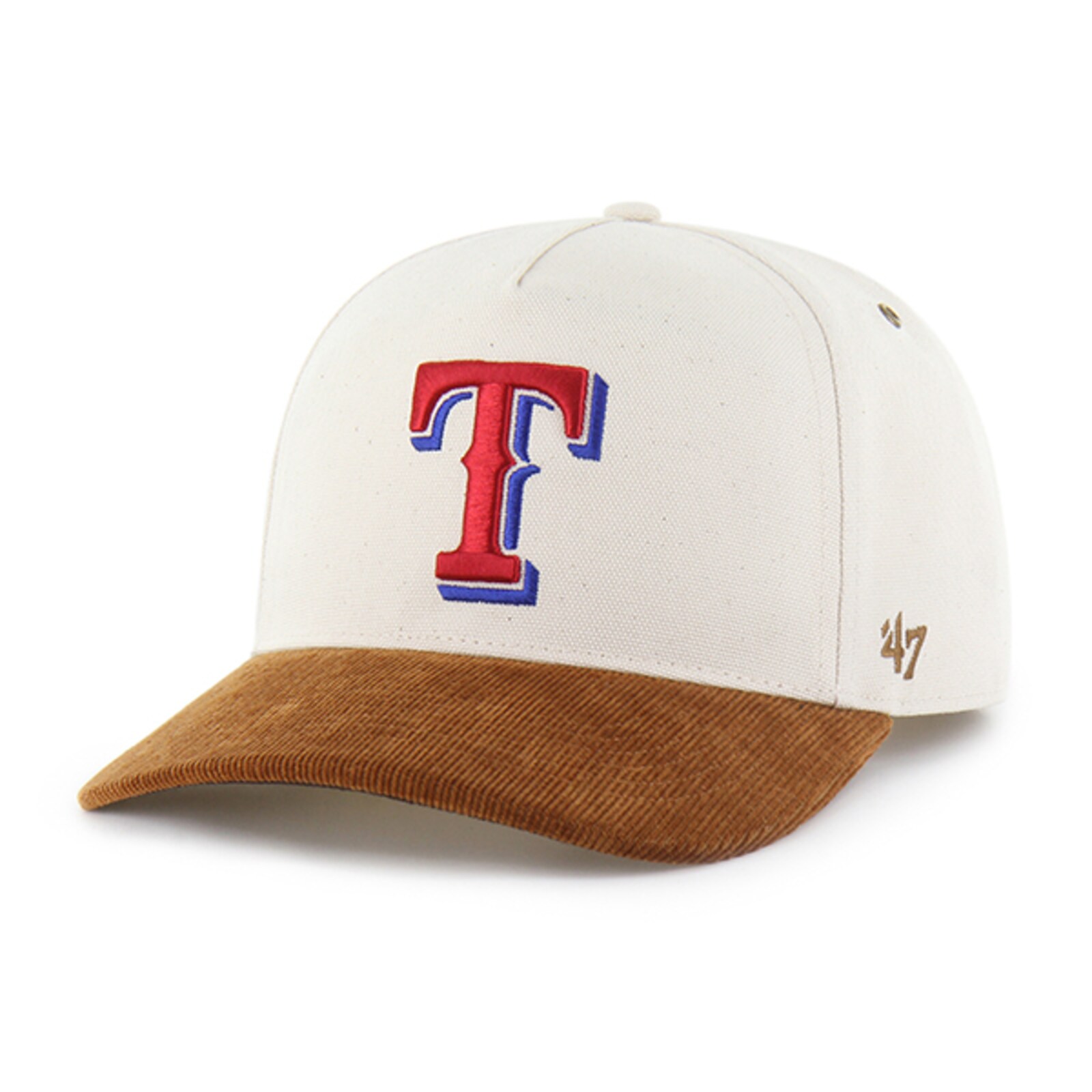 남성용 Texas Rangers Carhartt x '47 내추럴/브라운 무염색 Relaxed Hitch 조절식 모자 상세 이미지 2