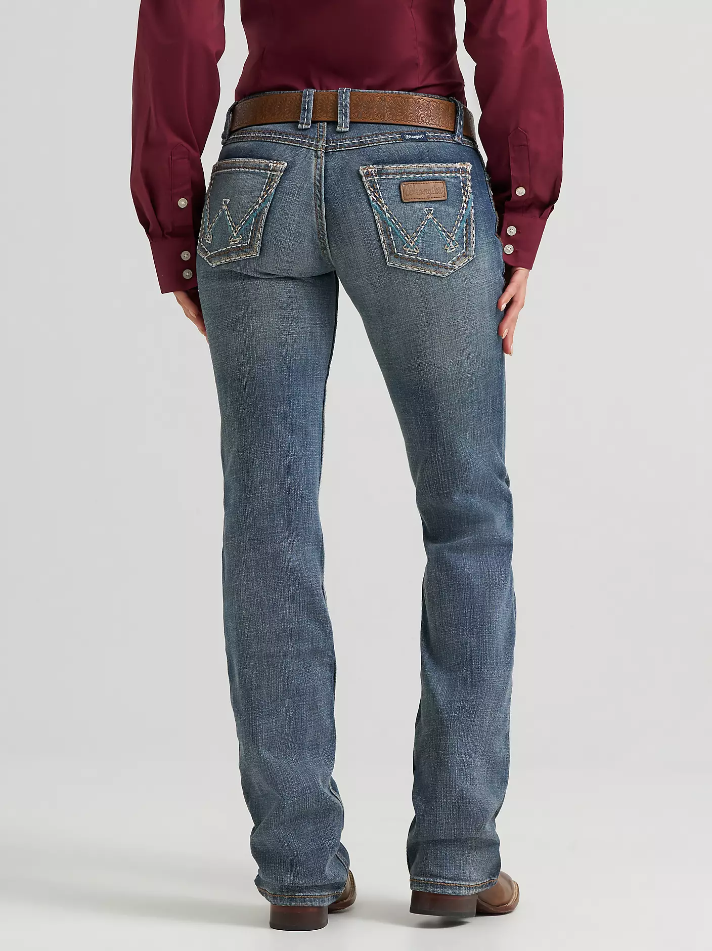 여성용 Wrangler® 레트로® 세이디 진, DW 워시 상세 이미지 3